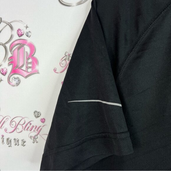 Adidas tshirt tee silver Black Short Sleeve Tee stretchy comfy sporty - Picture 6 of 9